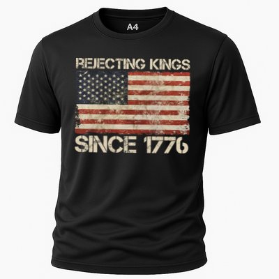 Rejecting Kings Since 1776 American Vintage Flag Performance Shirt