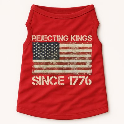 Rejecting Kings Since 1776 American Vintage Flag Doggie Tank
