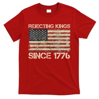 Rejecting Kings Since 1776 American Vintage Flag T-Shirt