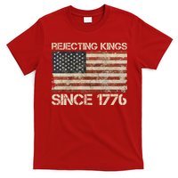 Rejecting Kings Since 1776 American Vintage Flag T-Shirt