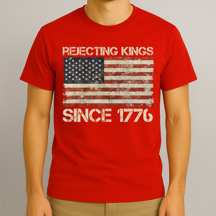 Rejecting Kings Since 1776 American Vintage Flag T-Shirt