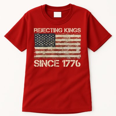 Rejecting Kings Since 1776 American Vintage Flag Tall T-Shirt
