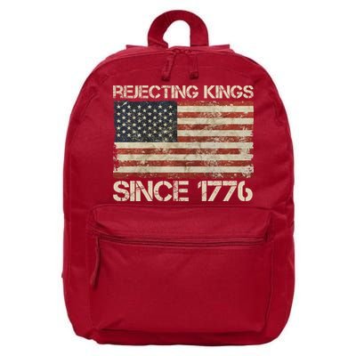Rejecting Kings Since 1776 American Vintage Flag 16 in Basic Backpack