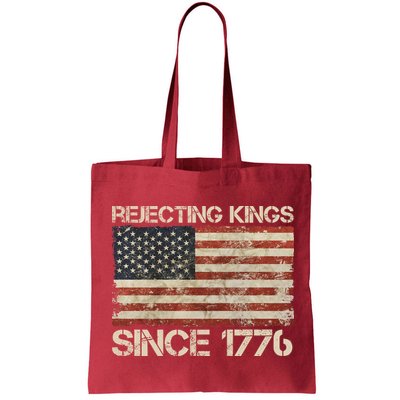 Rejecting Kings Since 1776 American Vintage Flag Bag