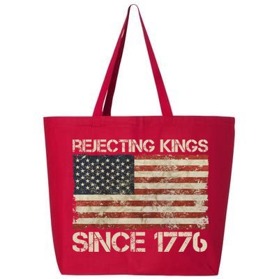 Rejecting Kings Since 1776 American Vintage Flag 25L Jumbo Tote
