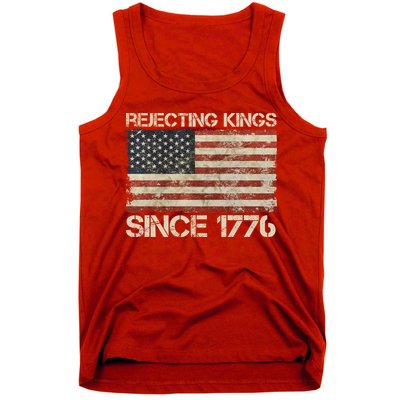 Rejecting Kings Since 1776 American Vintage Flag Tank Top