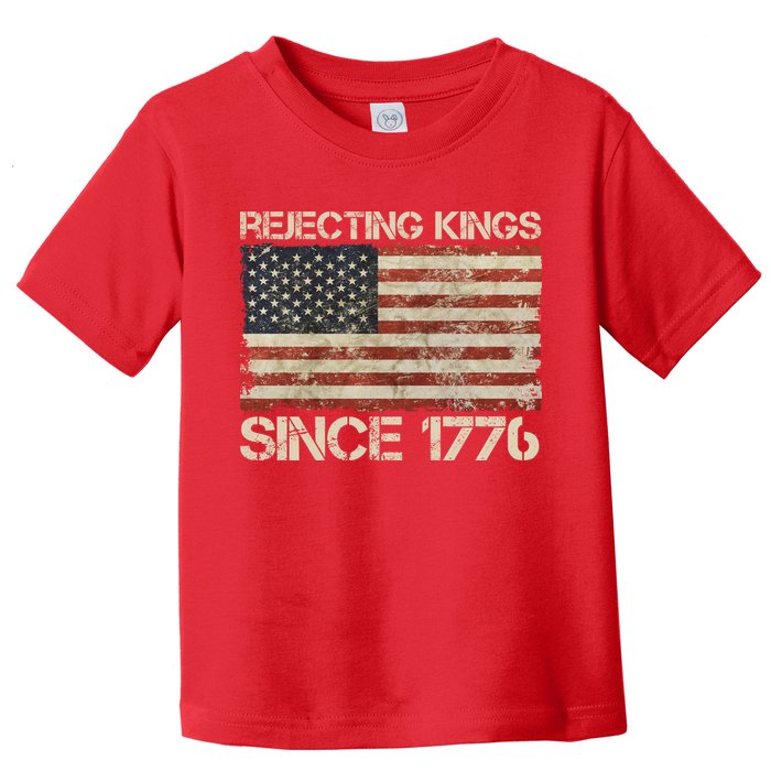 Rejecting Kings Since 1776 American Vintage Flag Toddler T-Shirt