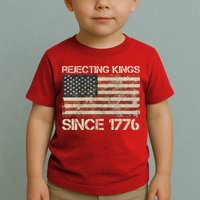 Rejecting Kings Since 1776 American Vintage Flag Toddler T-Shirt