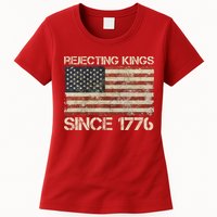 Rejecting Kings Since 1776 American Vintage Flag Womens T-Shirt