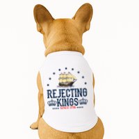 Rejecting Kings Since 1776 Vintage Patriotic No Kings Doggie Tank