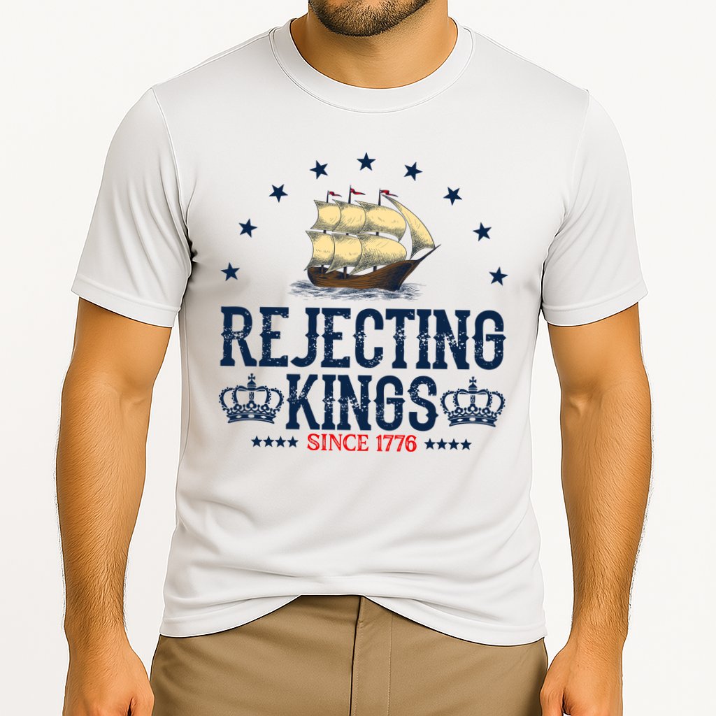 Rejecting Kings Since 1776 Vintage Patriotic No Kings Performance Shirt