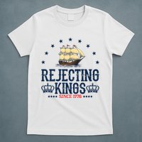 Rejecting Kings Since 1776 Vintage Patriotic No Kings T-Shirt
