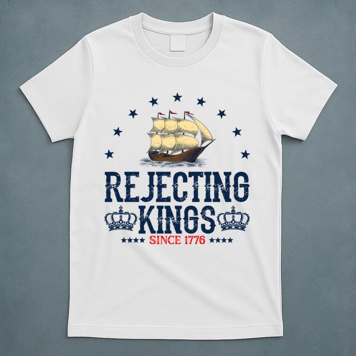 Rejecting Kings Since 1776 Vintage Patriotic No Kings T-Shirt