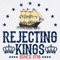 Rejecting Kings Since 1776 Vintage Patriotic No Kings Bucket Hat