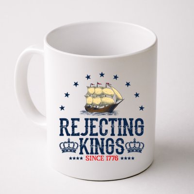 Rejecting Kings Since 1776 Vintage Patriotic No Kings Mug