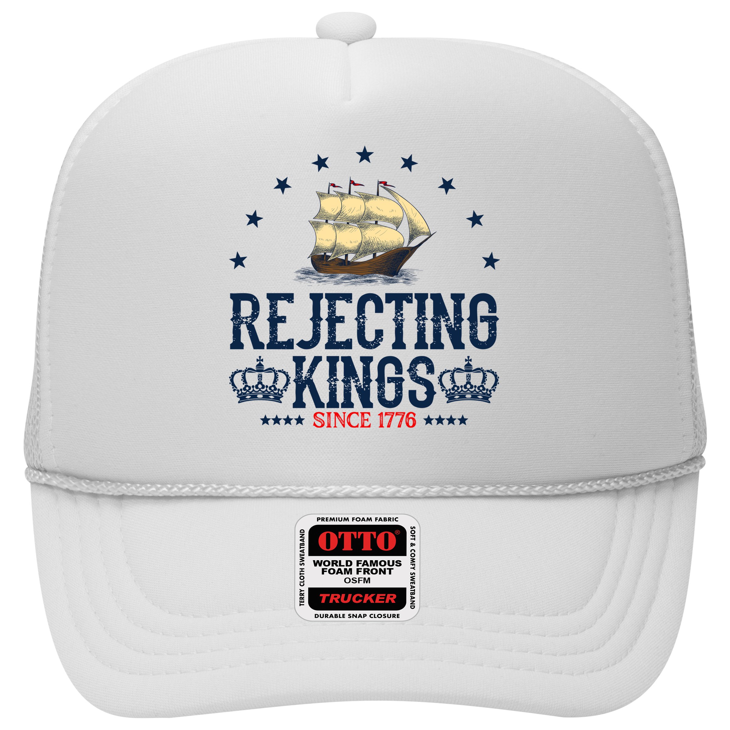 Rejecting Kings Since 1776 Vintage Patriotic No Kings Hat
