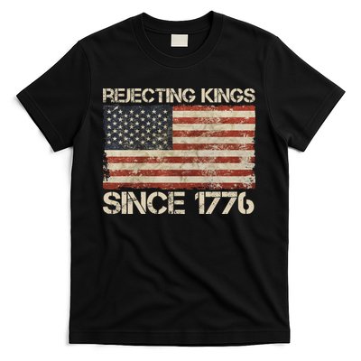 Rejecting Kings Since 1776 American Vintage Flag T-Shirt