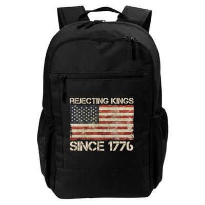Rejecting Kings Since 1776 American Vintage Flag Backpack