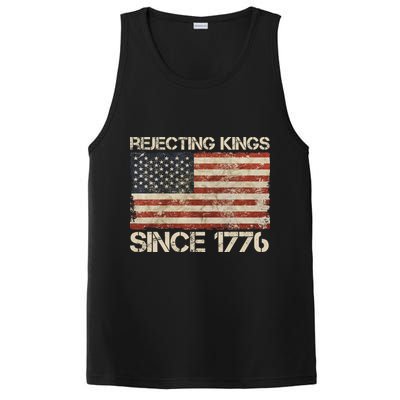 Rejecting Kings Since 1776 American Vintage Flag PosiCharge Competitor Tank