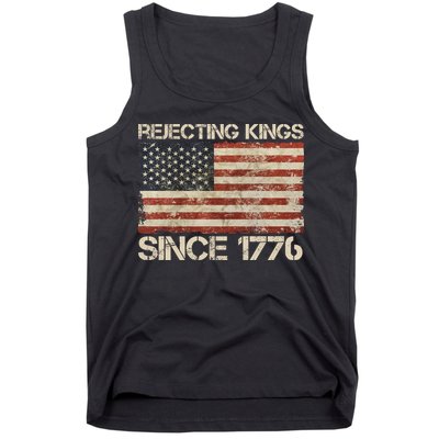 Rejecting Kings Since 1776 American Vintage Flag Tank Top