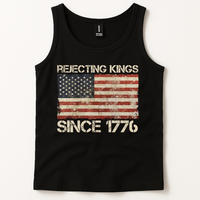 Rejecting Kings Since 1776 American Vintage Flag Tank Top