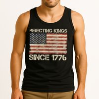 Rejecting Kings Since 1776 American Vintage Flag Tank Top