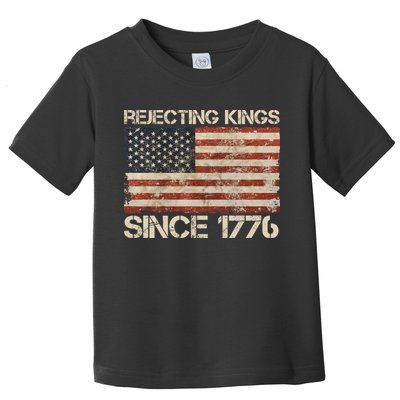 Rejecting Kings Since 1776 American Vintage Flag Toddler T-Shirt