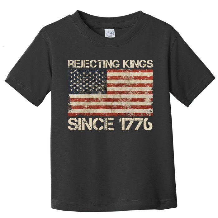 Rejecting Kings Since 1776 American Vintage Flag Toddler T-Shirt