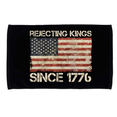Rejecting Kings Since 1776 American Vintage Flag Microfiber Hand Towel