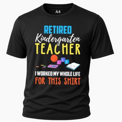 Retired Kindergarten Teacher Funny Retirement Gift Performance Shirt