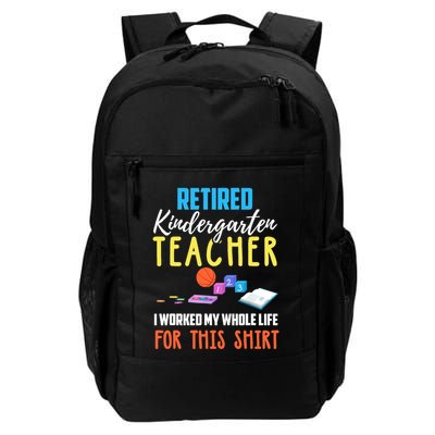 Retired Kindergarten Teacher Funny Retirement Gift Backpack