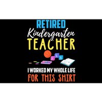 Retired Kindergarten Teacher Funny Retirement Gift Bumper Sticker