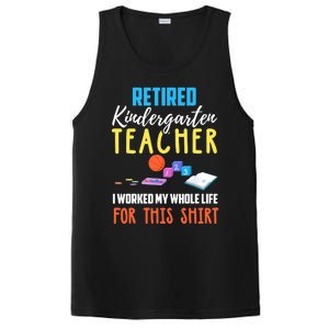 Retired Kindergarten Teacher Funny Retirement Gift PosiCharge Competitor Tank