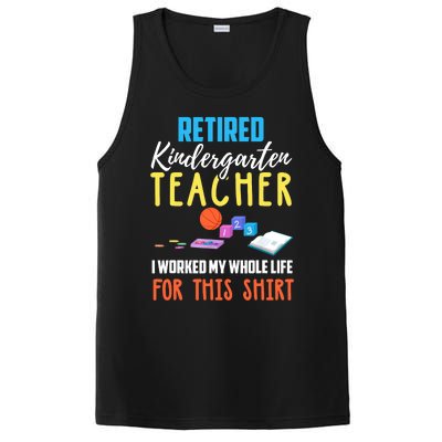 Retired Kindergarten Teacher Funny Retirement Gift PosiCharge Competitor Tank