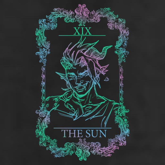 Retro Karlach The Sun Funny Karlach Tarot Card BaldurS Gate 3 7 Panel Mesh Trucker Snapback Hat