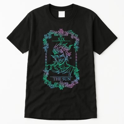 Retro Karlach The Sun Funny Karlach Tarot Card BaldurS Gate 3 Tall T-Shirt