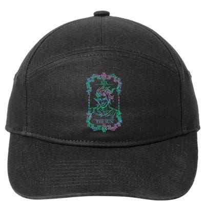 Retro Karlach The Sun Funny Karlach Tarot Card BaldurS Gate 3 7-Panel Snapback Hat