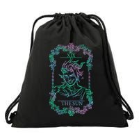 Retro Karlach The Sun Funny Karlach Tarot Card BaldurS Gate 3 Drawstring Bag