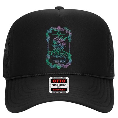 Retro Karlach The Sun Funny Karlach Tarot Card BaldurS Gate 3 Trucker Hat