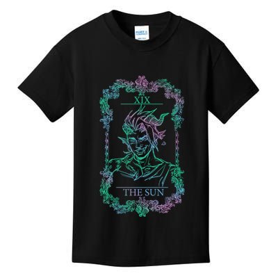Retro Karlach The Sun Funny Karlach Tarot Card BaldurS Gate 3 Kids T-Shirt