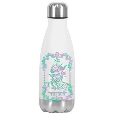 Retro Karlach The Sun Funny Karlach Tarot Card BaldurS Gate 3 Stainless Steel Insulated Water Bottle