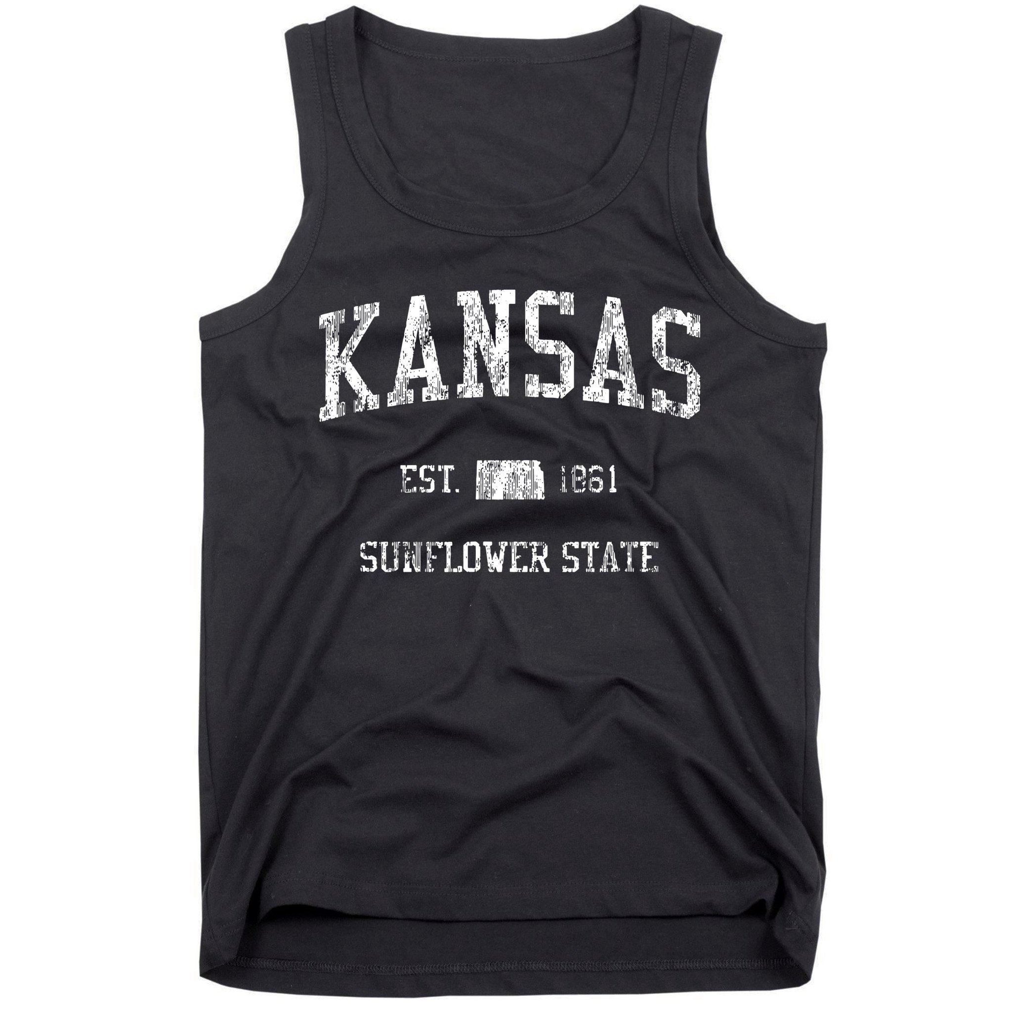 Retro Kansas Vintage Sports Design Tank Top