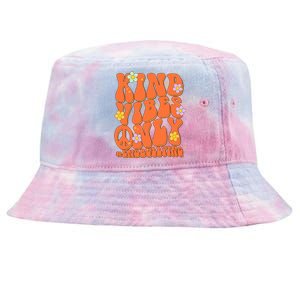 Retro Kind Vibes Only End Bullying Unity Day Wear Orange Tie-Dyed Bucket Hat