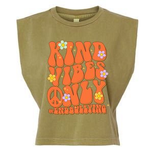 Retro Kind Vibes Only End Bullying Unity Day Wear Orange Garment-Dyed Women's Muscle Tee