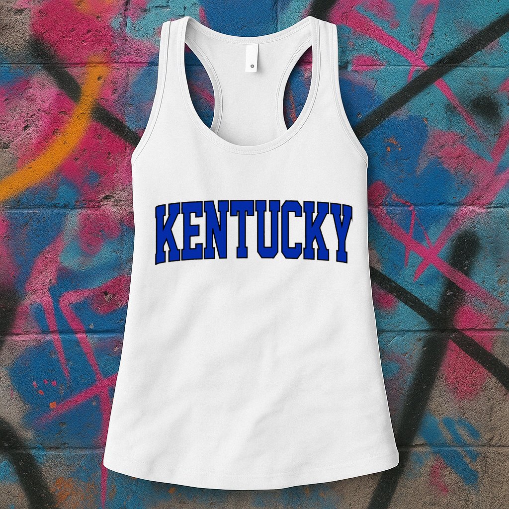 Retro Kentucky Vintage Kentucky Blue Throwback Classic Womens Tank Top