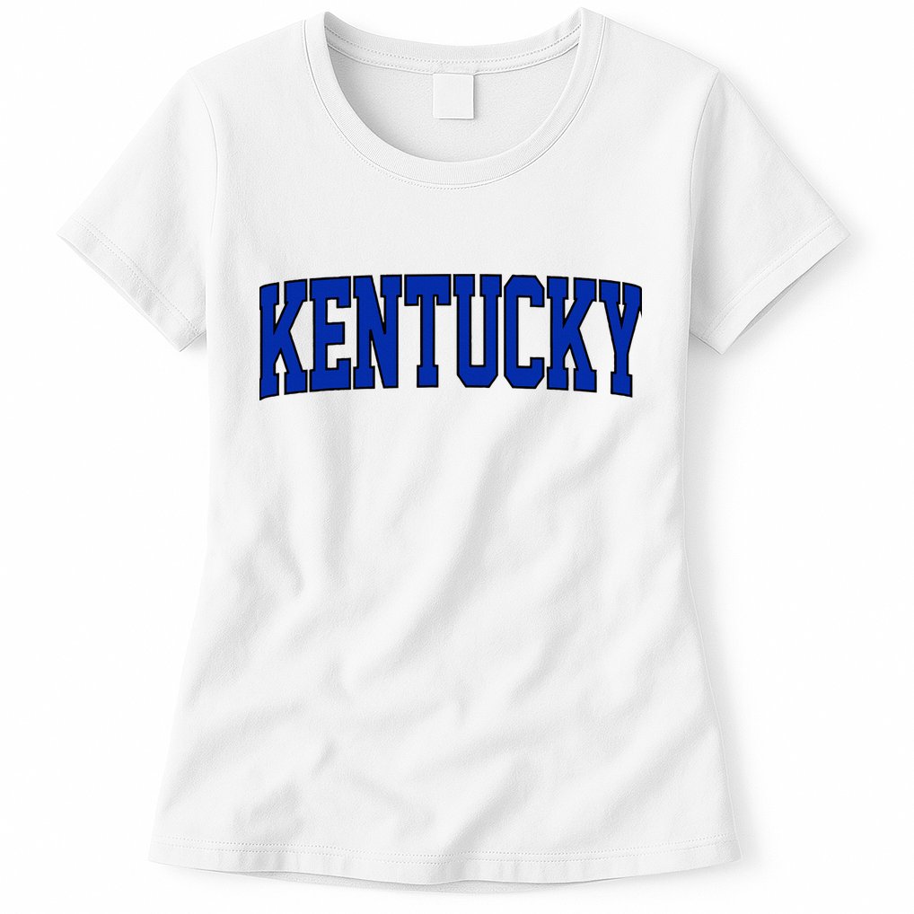 Retro Kentucky Vintage Kentucky Blue Throwback Classic Womens T-Shirt