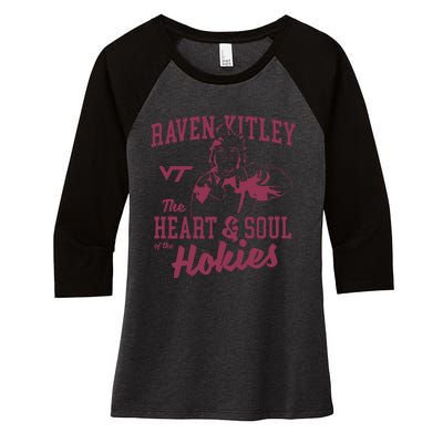 Raven Kitley X Liz Kitley Women's Tri-Blend 3/4-Sleeve Raglan Shirt