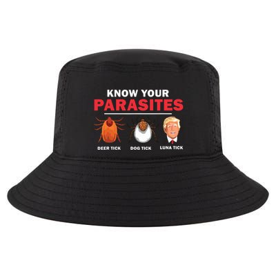 Retro Know Your Parasites Luna Tick Anti Trump 45 Gift Cool Comfort Performance Bucket Hat