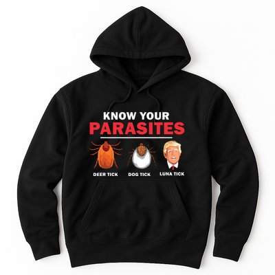 Retro Know Your Parasites Luna Tick Anti Trump 45 Gift Hoodie