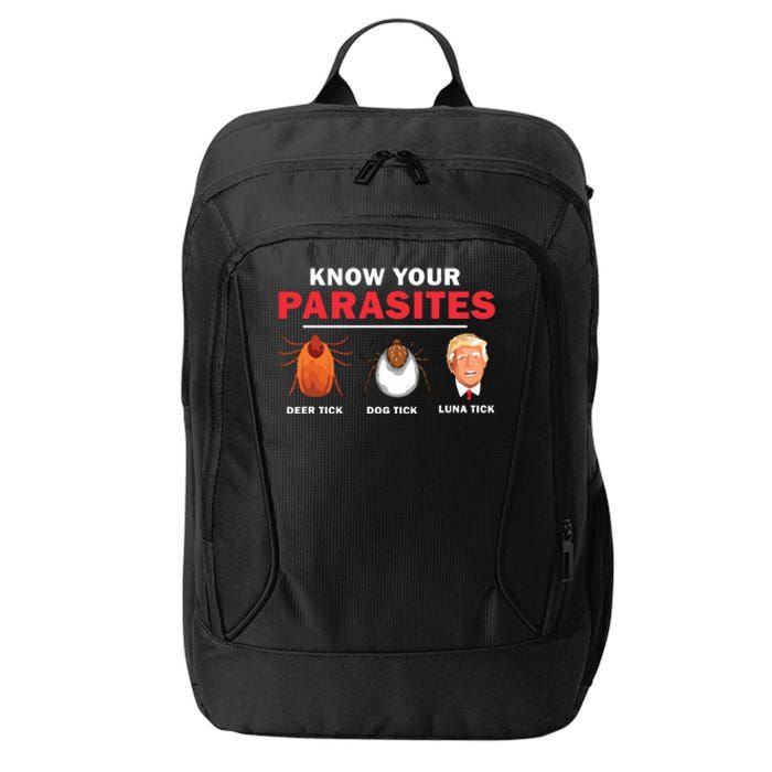 Retro Know Your Parasites Luna Tick Anti Trump 45 Gift City Backpack